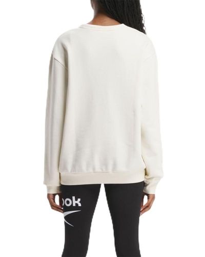 Reebok 's Classics No Dye Uniform Crew Sweatshirt - White