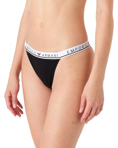 Emporio Armani Underwear 2-Pack Iconic Logoband T-Thong String Culotte - Rose