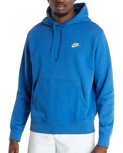 Nike NSW Club Hoodie FT - Blu