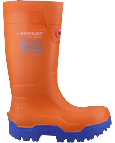 Dunlop Sicherheitsstiefel Fieldpro Thermo + orange 47