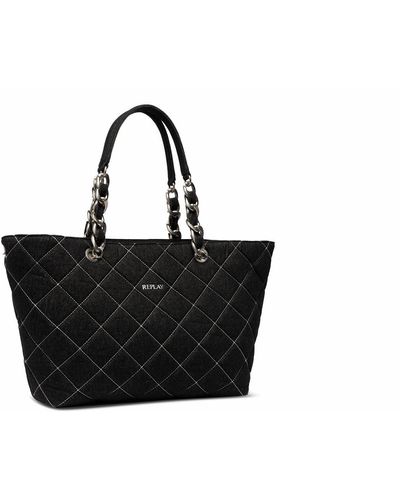 Replay Women's Bag Made Of Cotton - Black