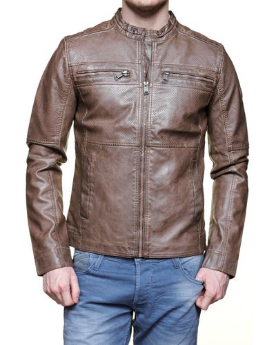 Guess Faux Leather Rider J Jack - - Xl - Bruin