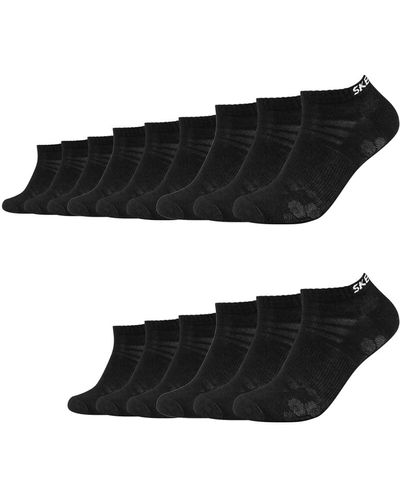 Skechers 18 Paar Sneaker Socken SK43022 - Schwarz
