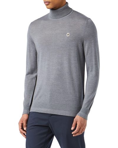 Ted Baker Beckton Ls Core Roll Neck - Grey