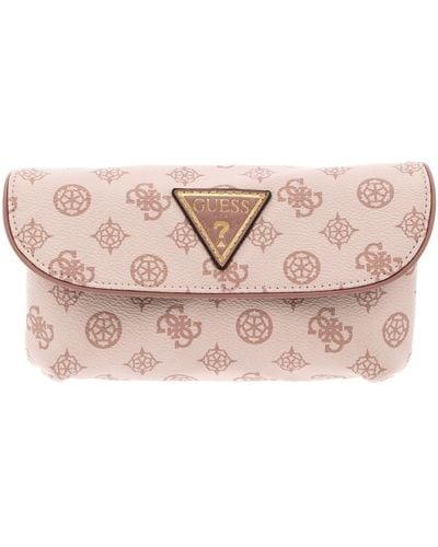 Guess Wilder Cosmetic Bag Light Nude - Roze