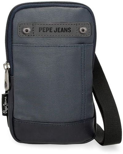 Pepe Jeans Hatfield Blue Shoulder Bag 10.5 X 18 X 2 Cm Polyester
