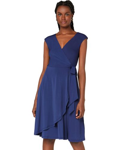 TRUTH & FABLE Wickelkleid aus Jersey - Blau