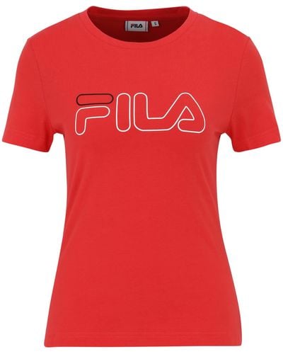 Fila Boucliers T-Shirt - Rouge