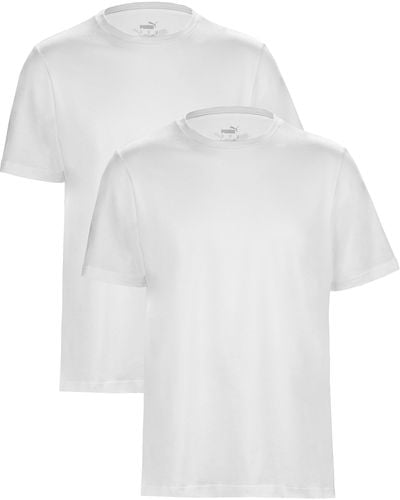 PUMA Shirt Statement Deluxe Edition - Baumwolle - 2er Pack - White - Gr. - Weiß