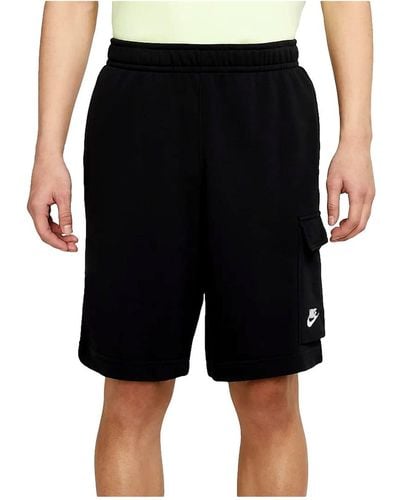 Nike S M NSW Club FT Cargo Shorts - Schwarz