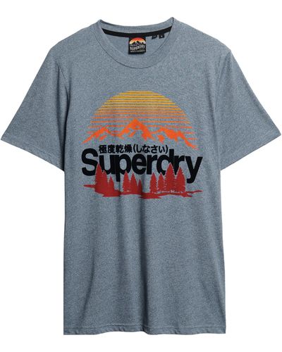 Superdry Cl Outdoors Graphic Tee T-Shirt - Bleu