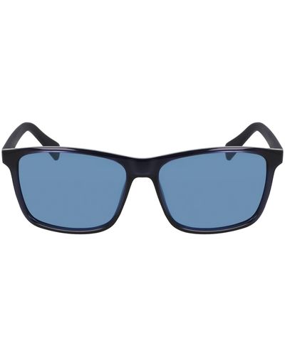 Nautica N2246s Polarized Rectangular Sunglasses - Blue