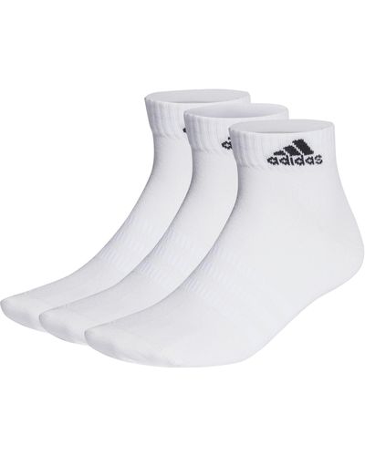 adidas Thin And Light 3 Pairs Invisible Sokken/sneakersokken - Wit