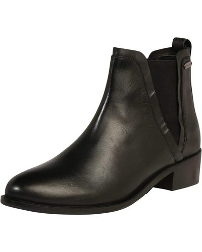 Pepe Jeans London Chiswick Chelsea Ankle Boots - Black