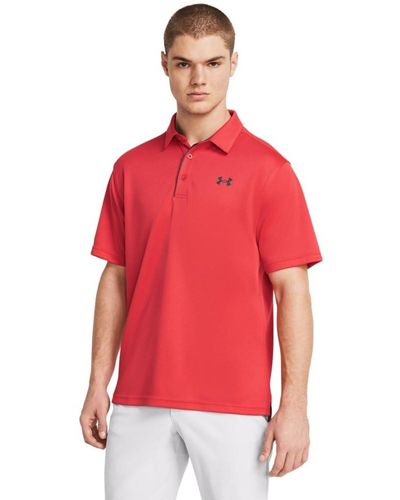 Under Armour Tech Golf Polo Shirt - Red