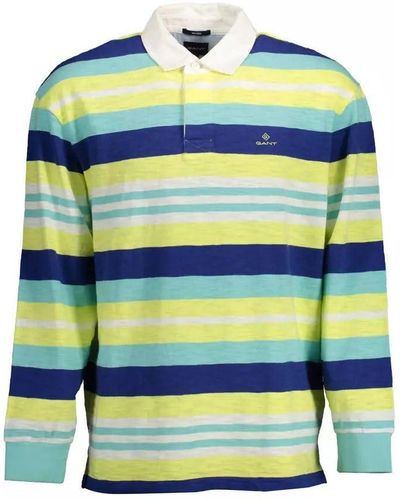 GANT Ele Long-sleeved Yellow Polo With Contrasting Details
