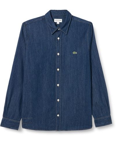 Lacoste Ch0197 Woven T-Shirts - Blau