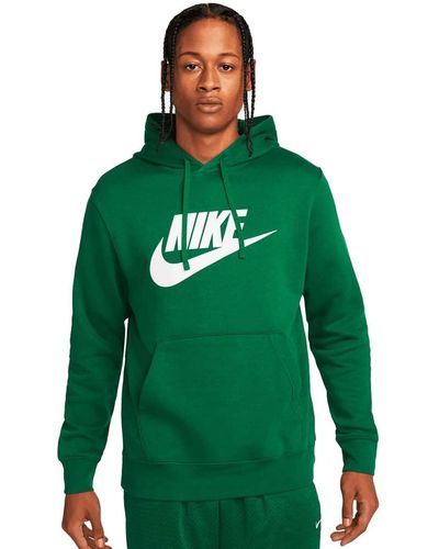 Nike Sportswear Club Fleece Hoodie M Gorge Green/Gorge Green/White - Grün