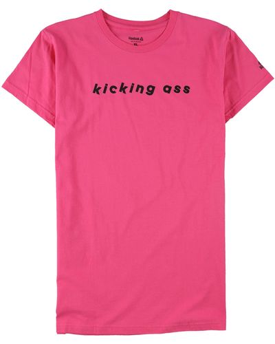 Reebok S Kicking A** Graphic T-shirt - Pink