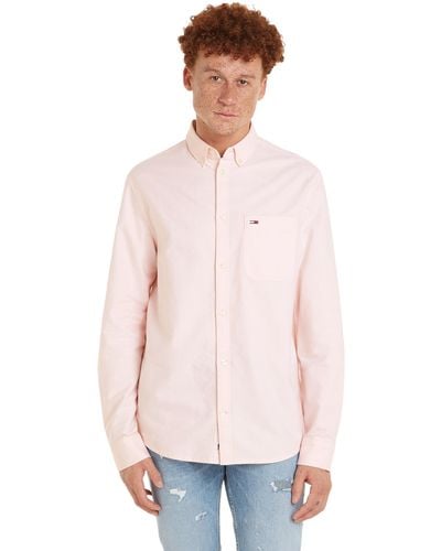 Tommy Hilfiger Tjm Reg Oxford Shirt DM0DM18335 Camicie Eleganti - Rosa