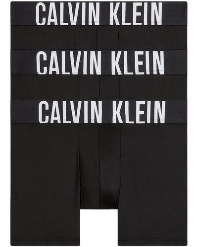 Calvin Klein 3er Pack Boxer Briefs mit Stretch - Schwarz