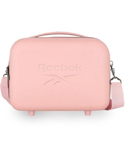 Reebok Franklin Adaptable Toiletry Bag Pink 29x21x15cm Rigid Abs 9.14l 0.8 Kg By Joumma Bags