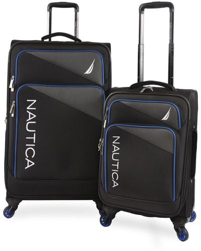 Nautica Emry 2pc Softside Luggage Set - Black