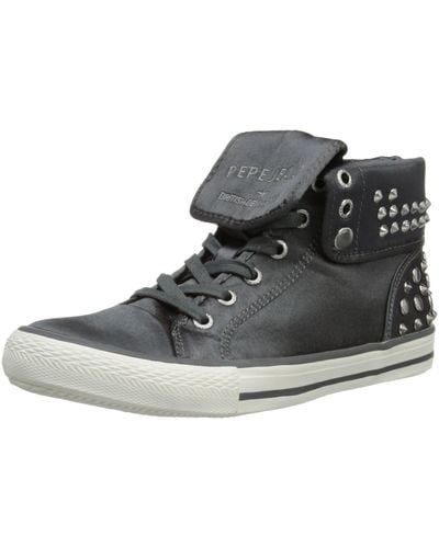 Pepe Jeans S Spike Grey Boots Pfs50409 4 Uk - Black