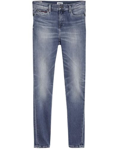 Tommy Hilfiger Nora Mid Rise Skinny Ankle Qnscl Straight Jeans - Blau