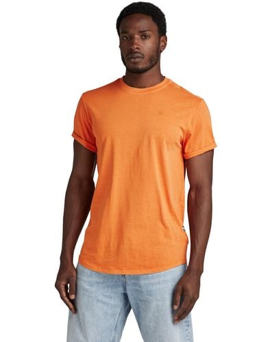 G-Star RAW Overdyed Lash T-shirt T-shirts - Orange