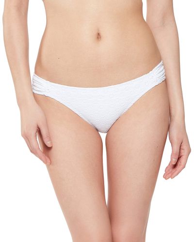 Jessica Simpson Standard Mix & Match Solid Eyelet Bikini Swimsuit Separates - White