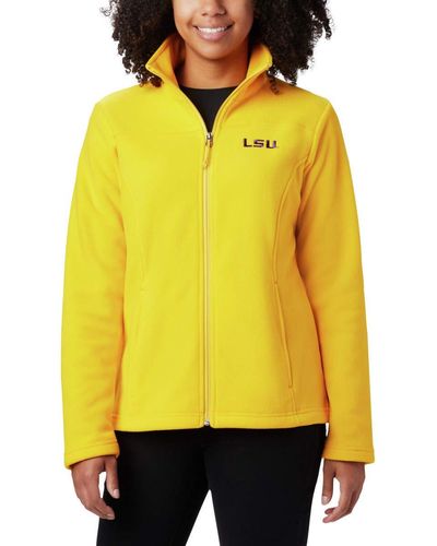 Columbia Ncaa Lsu Tigers Collegiate Give And Go Ii Full Zip Fleece Jacket - Yellow
