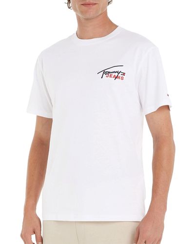 Tommy Hilfiger Shirt with signature logo - Size - Weiß