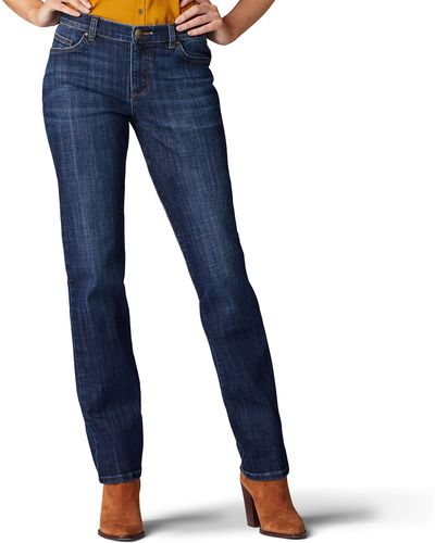 Lee Jeans Relaxed Fit Straight Leg Jeans - Blau