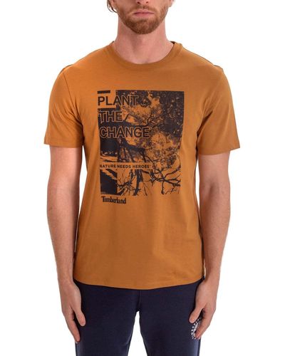 Timberland Shirt with graphic print - Size - Orange