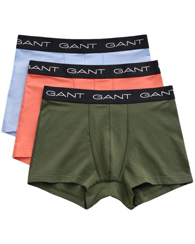 GANT Trunk 3-pack Boxer Shorts - Green