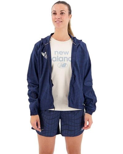 New Balance Valencia Marathon Sports Jacket Navy Blue