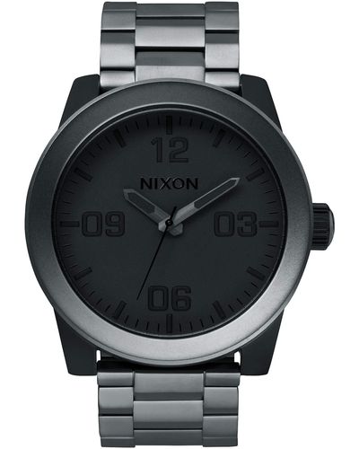 Nixon Analog Quarz Uhr mit Edelstahl beschichtet Armband A3461062-00 - Grau