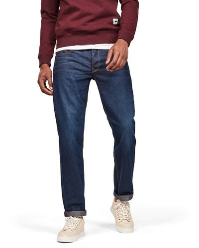 G-Star RAW 3301 Straight Fit Jeans - Blu