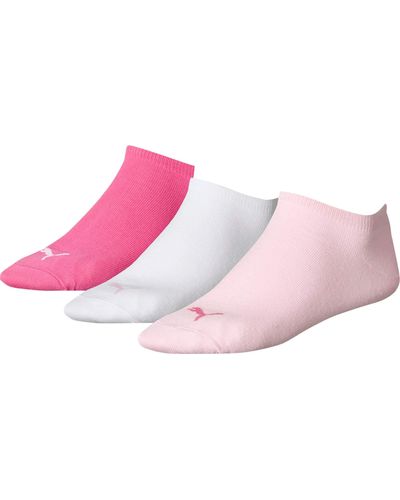 PUMA 12 Paar Quarter Socken Sneaker Gr. 35-49 für Füßlinge - Pink