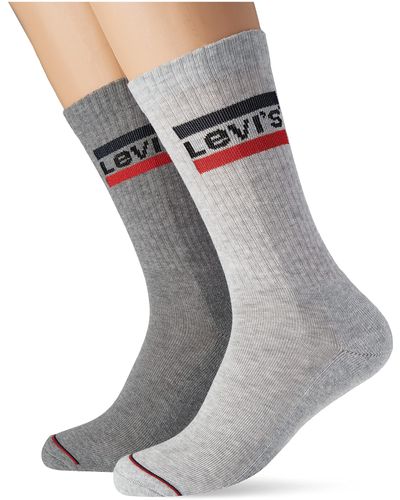 Levi's LEVIS Sportwear Logo Sock 144 Calzino dell'equipaggio - Grigio