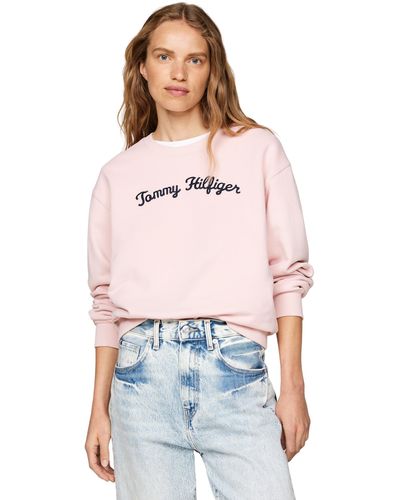 Tommy Hilfiger Mdrn Reg Script Sweatshirt Ww0ww42615 Pullover - Multicolour