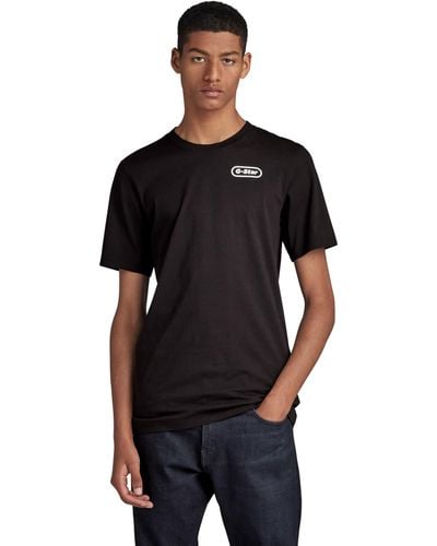 G-Star RAW Camiseta Back Graphic Slim Para Hombre - Negro