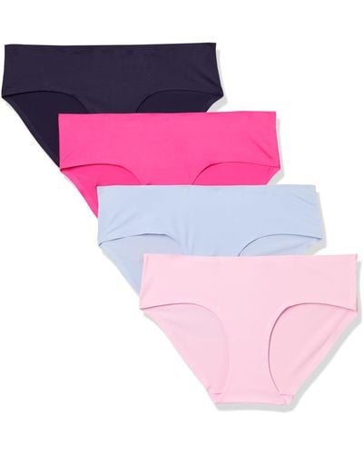 Amazon Essentials Seamless Bonded Stretch Hipster Underwear - Pink