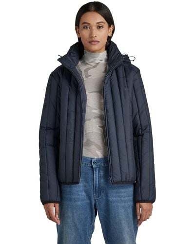 G-Star RAW Meefic Vertical Quilted Jacket - Blue