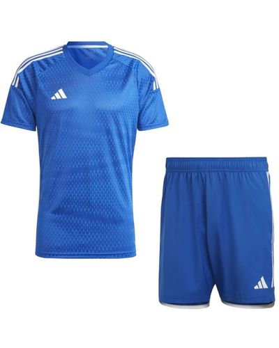 adidas Fußball Tiro 23 Competition Match Trikotset Trikot Shorts blau Gr XS