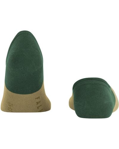 FALKE Colour Blend Calzini Uomo Cotone No Show Nascosto nel modello a blocchi di colore della scarpa Taglio alto - Verde