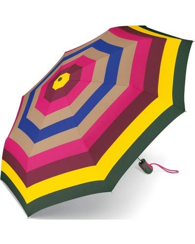 Esprit Parapluie de poche Easymatic Light Spicy Stripe - Jaune