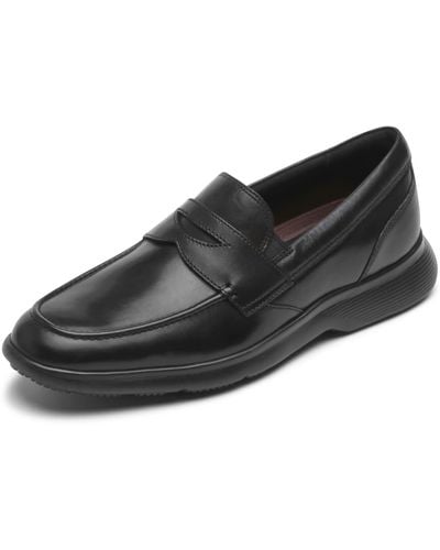 Rockport Truflex Dressports Penny Loafer Shoes - Black