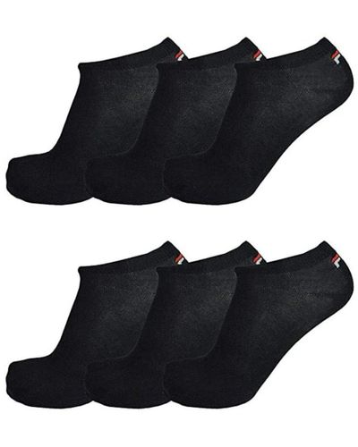 Fila Fantasmino 4380231709 Lot de 6 et 12 paires de chaussettes de sport pour homme et femme - - 39-42 - Noir